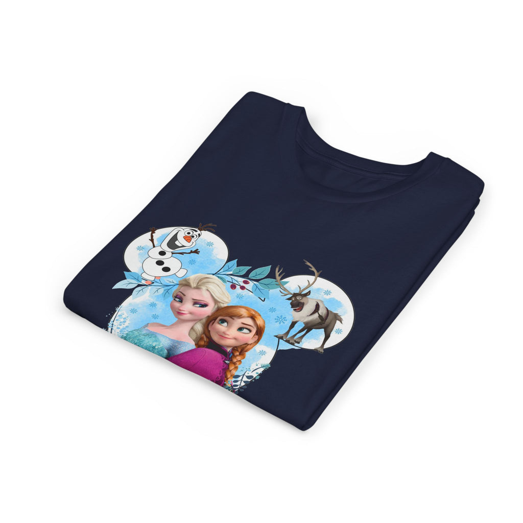 Girls' Frozen Princesses Youth Tee – Elsa & Anna Winter Friends Shirt