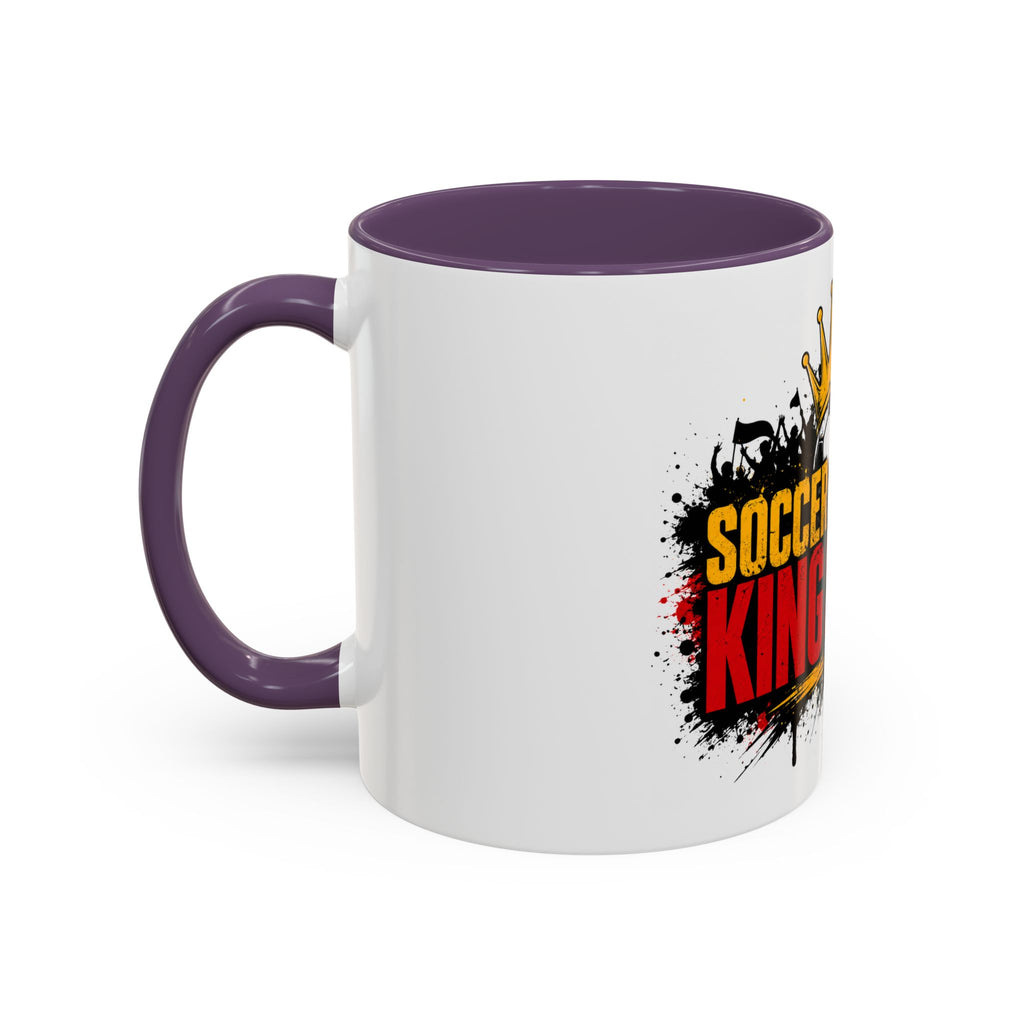 Soccer King Street 2026 Accent Coffee Mug — Crowned Soccer Ball Design (11/15oz)