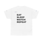 World Cup 2026 Energy Soccer Tee — "EAT SLEEP WATCH REPEAT" Fans Inspired.