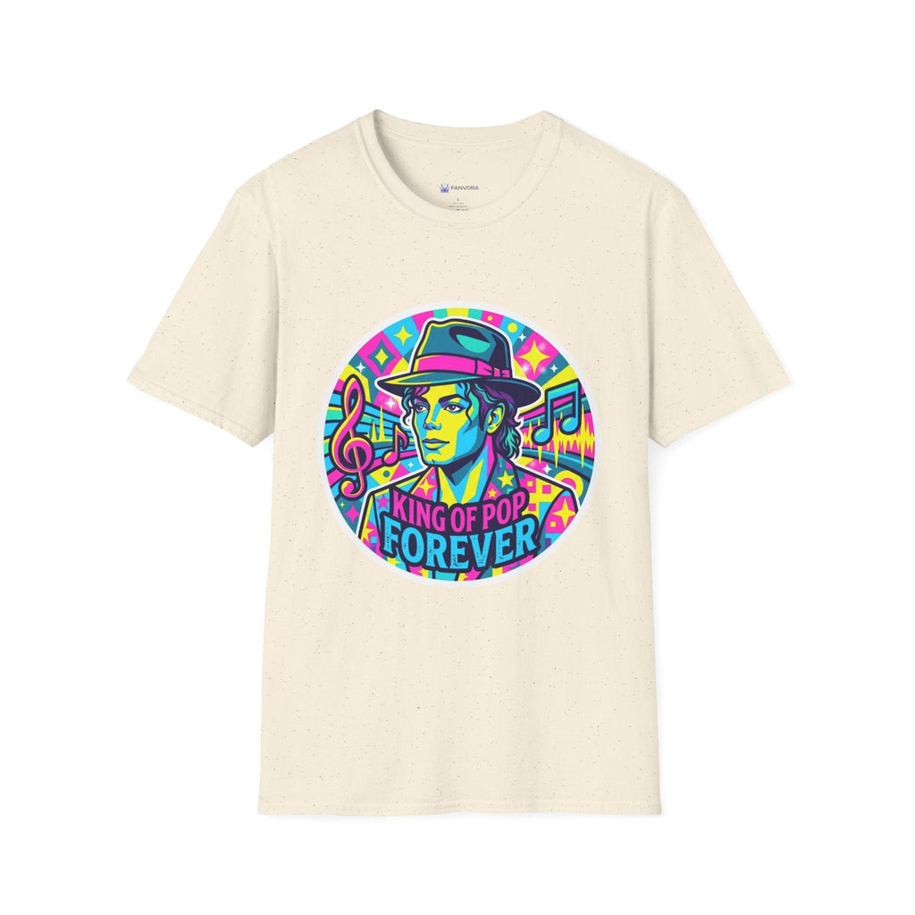 T-Shirt — King of Pop Forever Retro Neon Graphic Tee.