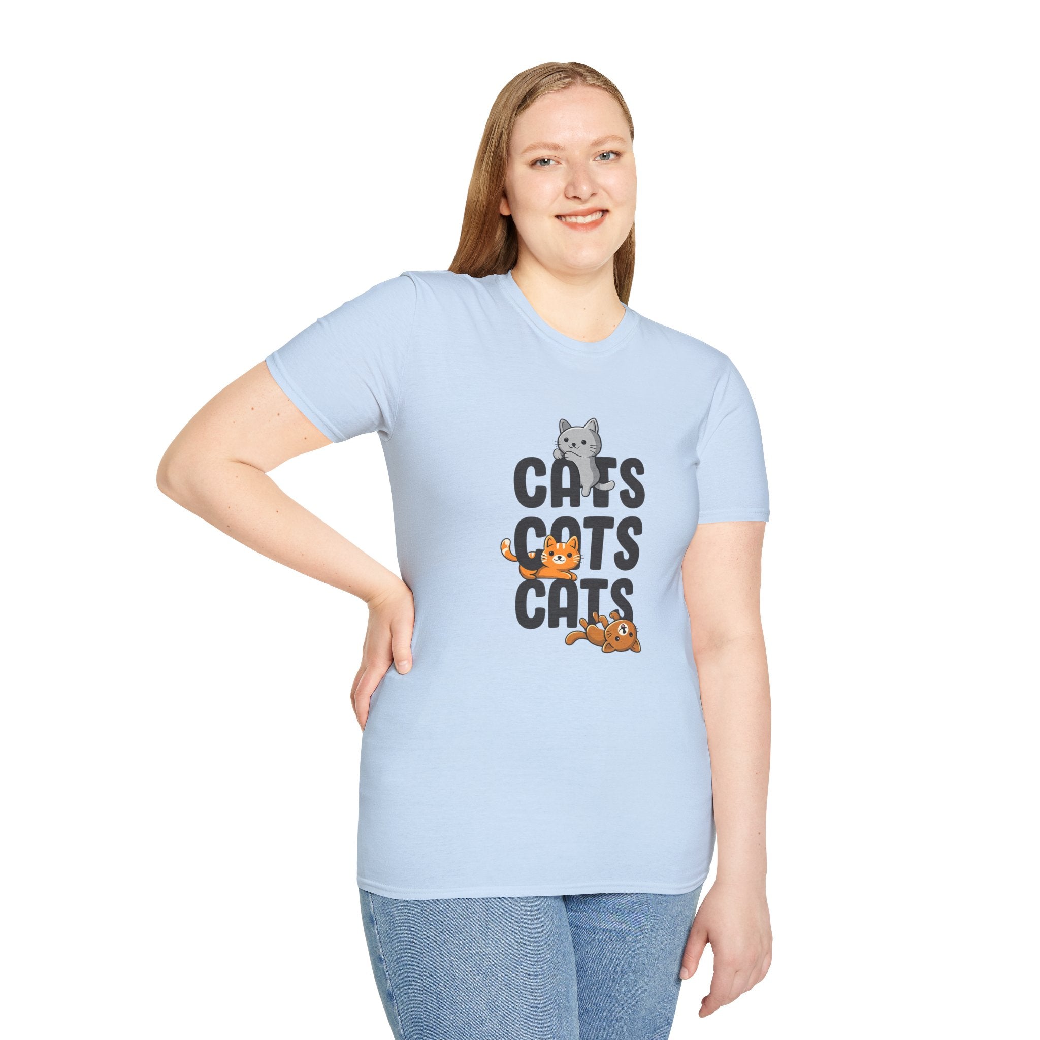 Cats Cats Cats T-Shirt — Cute Kitten Graphic Tee for Cat Lovers