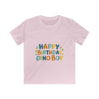 Happy Birthday Dino Boy Kids Tee