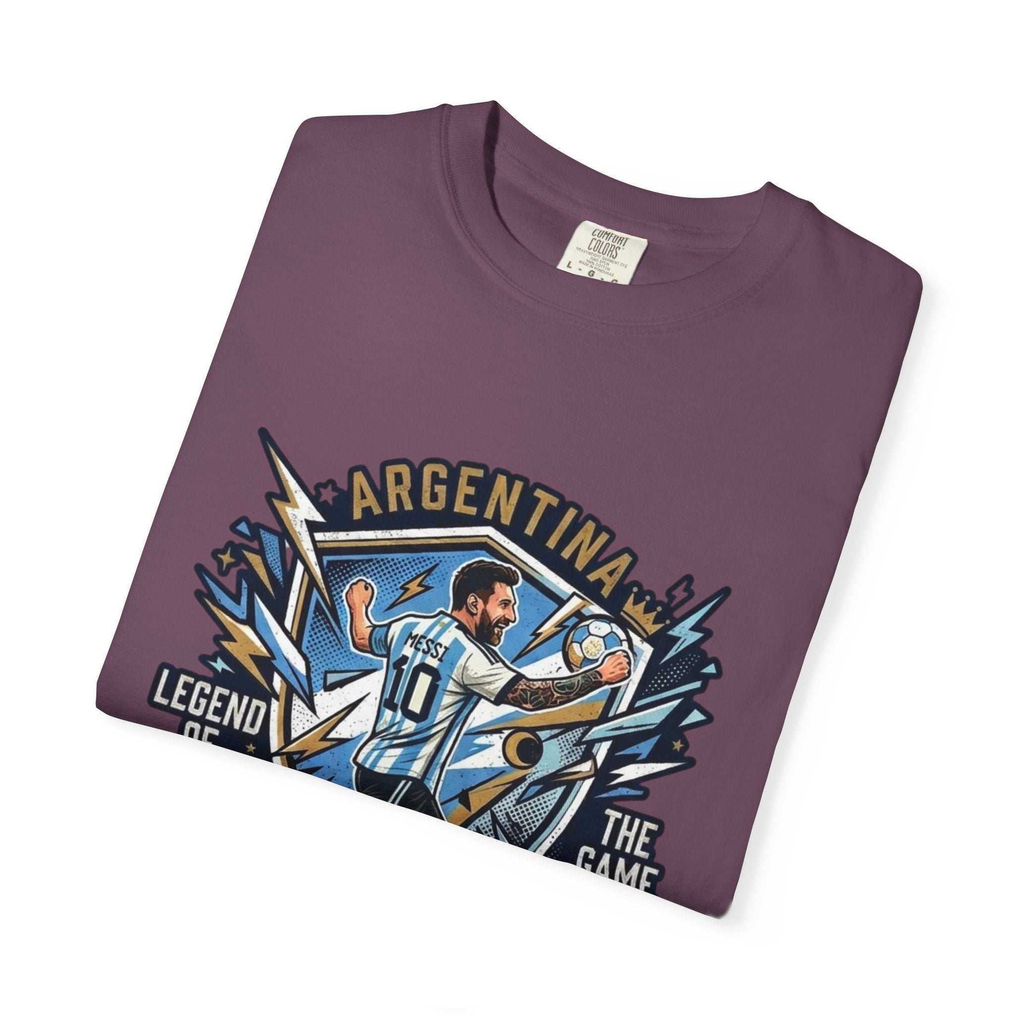 Messi "The GOAT" Soccer T-Shirt - Argentina Fan Version