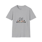 Cat Mom T-Shirt – Floral Script Cat Mom Tee, Cute Casual Gift for Cat Lovers
