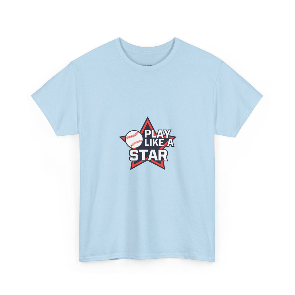 Play Like a Star Baseball Tee — Kids & Youth Sports Shirt