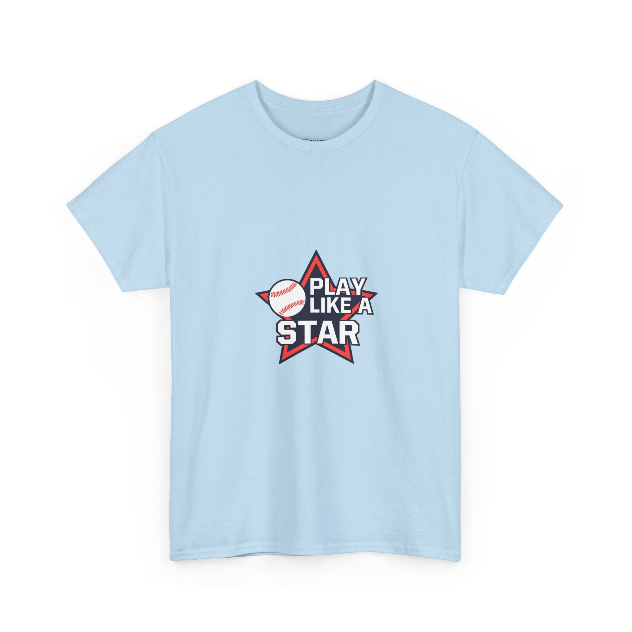 Play Like a Star Baseball Tee — Kids & Youth Sports Shirt