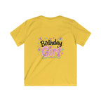 Kids Tee — ‘I Was 6 Now I’m 7’ Birthday Girl Cute Floral Design