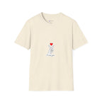 Korean Finger Heart T‑Shirt – I Miss You Minimalist Graphic Tee