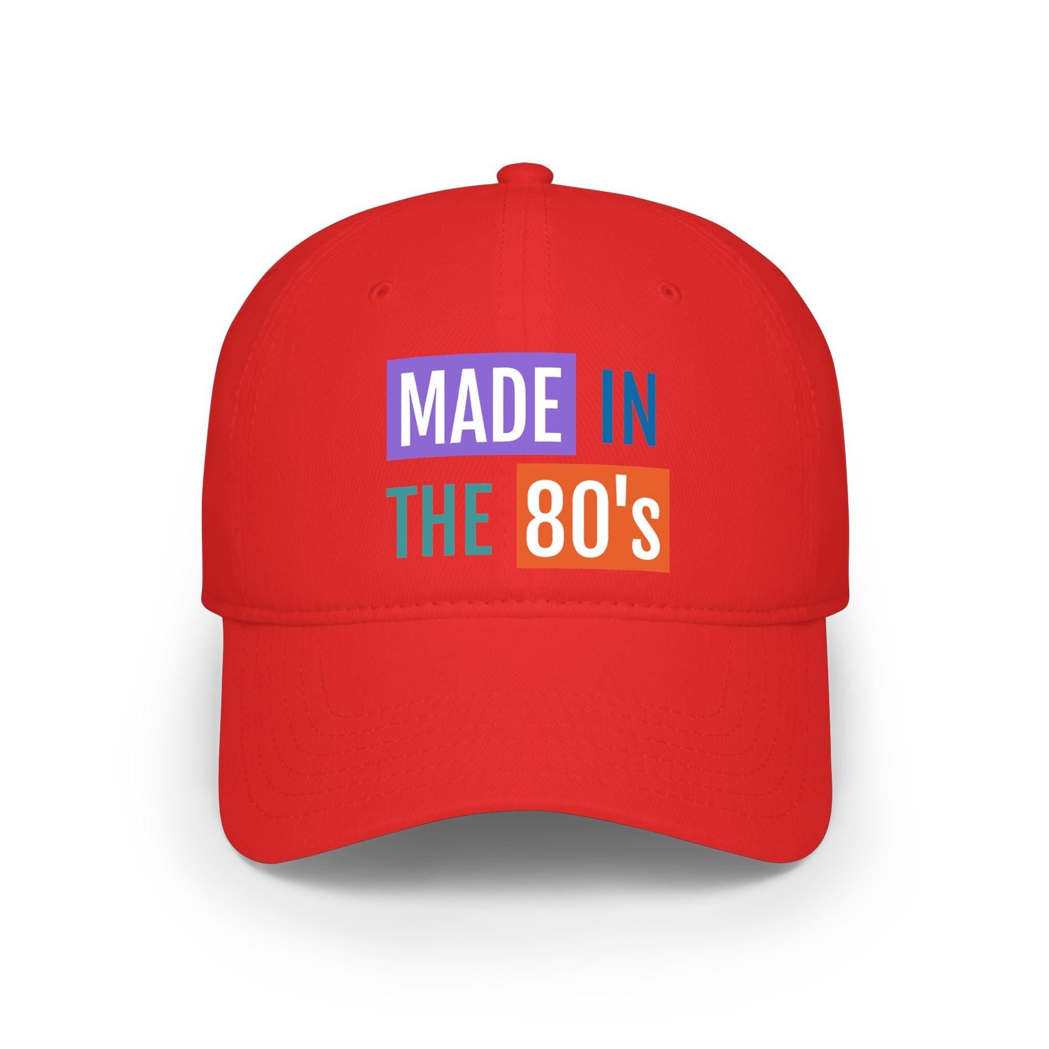 Made in the 80’s retro baseball cap design