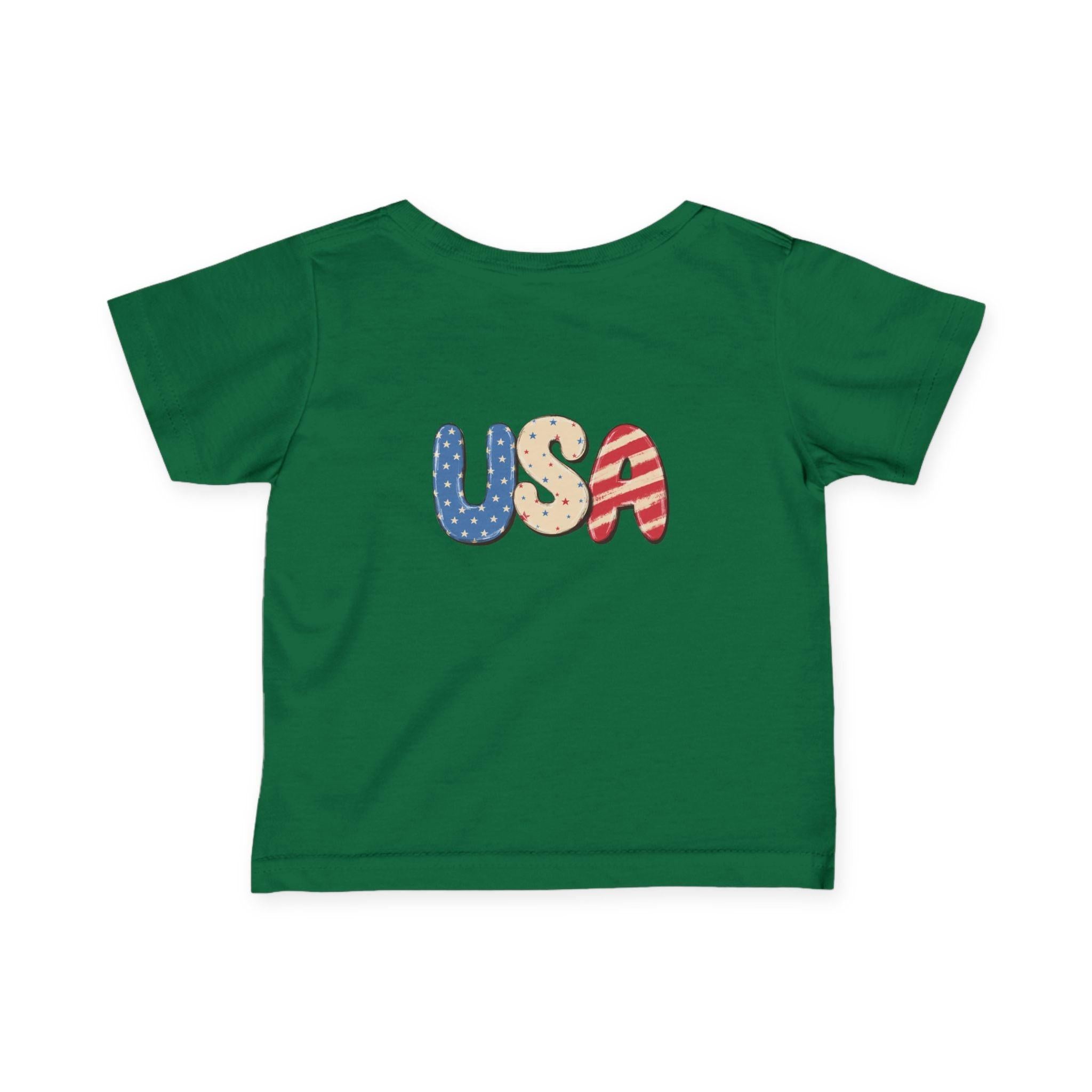 Infant 4th of July Tee — Cute USA Baby Patriotic Shirt.