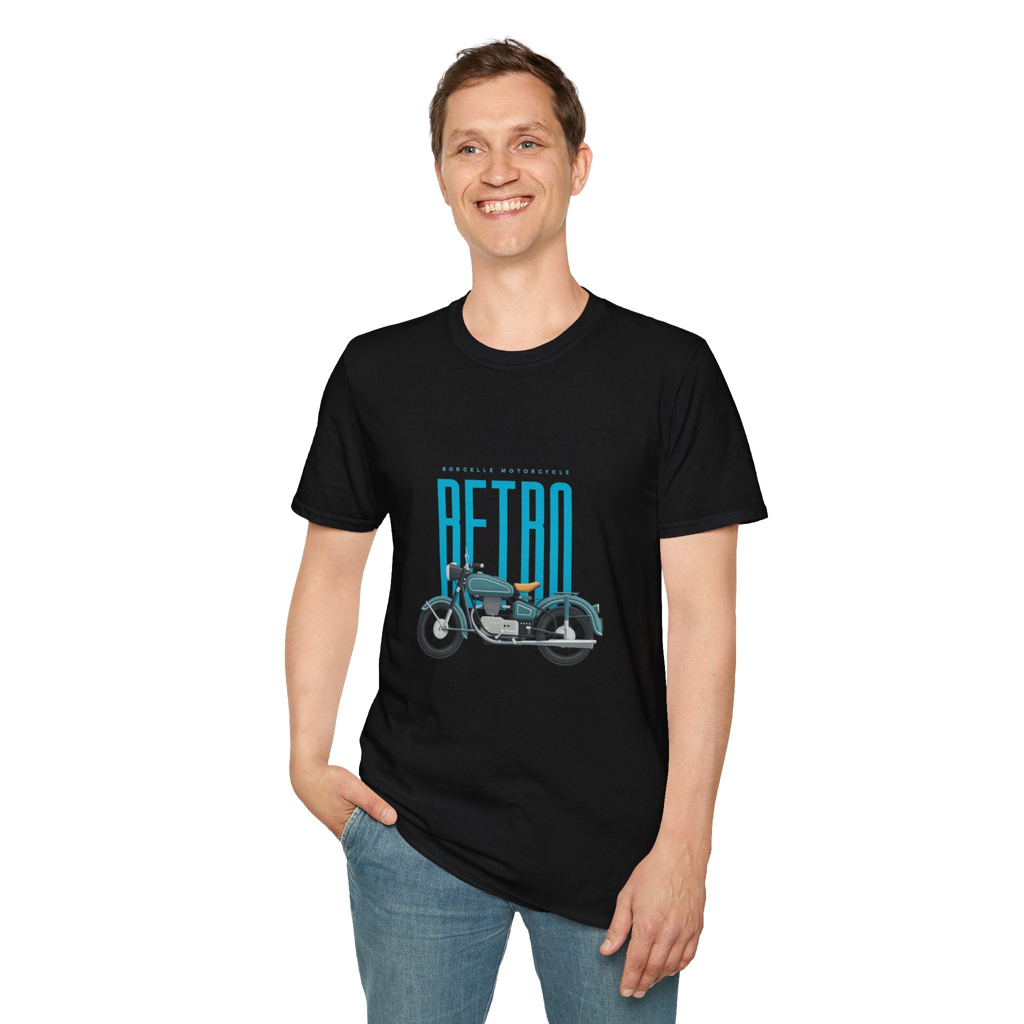 Retro Motorcycle T-Shirt — Vintage Bike Graphic Tee