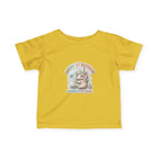 Infant Tee — 'Happy 1st Birthday' Pastel Unicorn Celebrate & Share