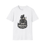 Moto Travel T‑Shirt — Vintage Motorcycle Rider Tee