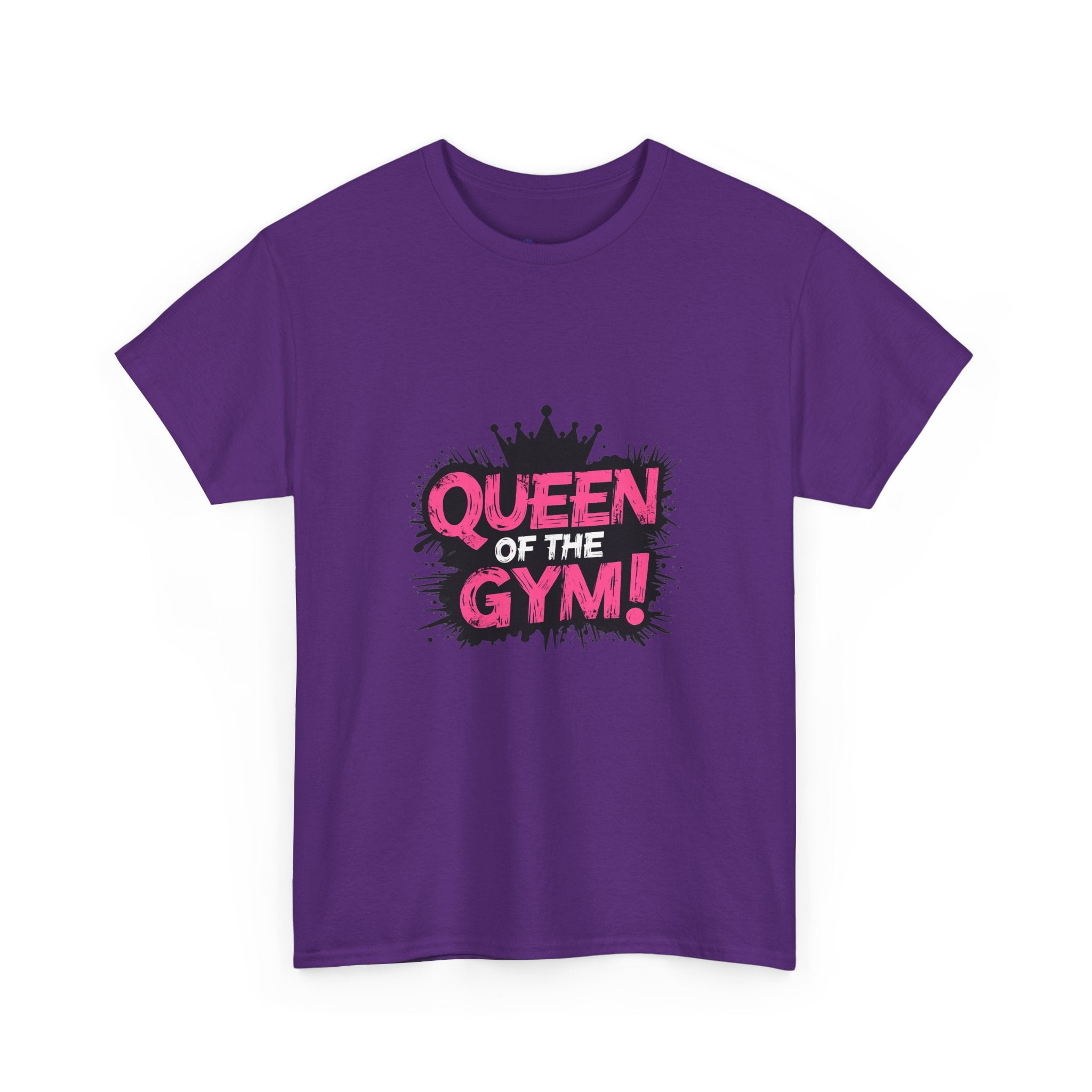 Queen of the Gym T-Shirt — Pink Crown Fitness Tee