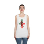Soccer Player Graphic Tank Top — Vintage Italy Flag Soccer Vibes.