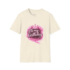Birthday T-Shirt — “It's My Birthday” Pink Crown Celebration Tee