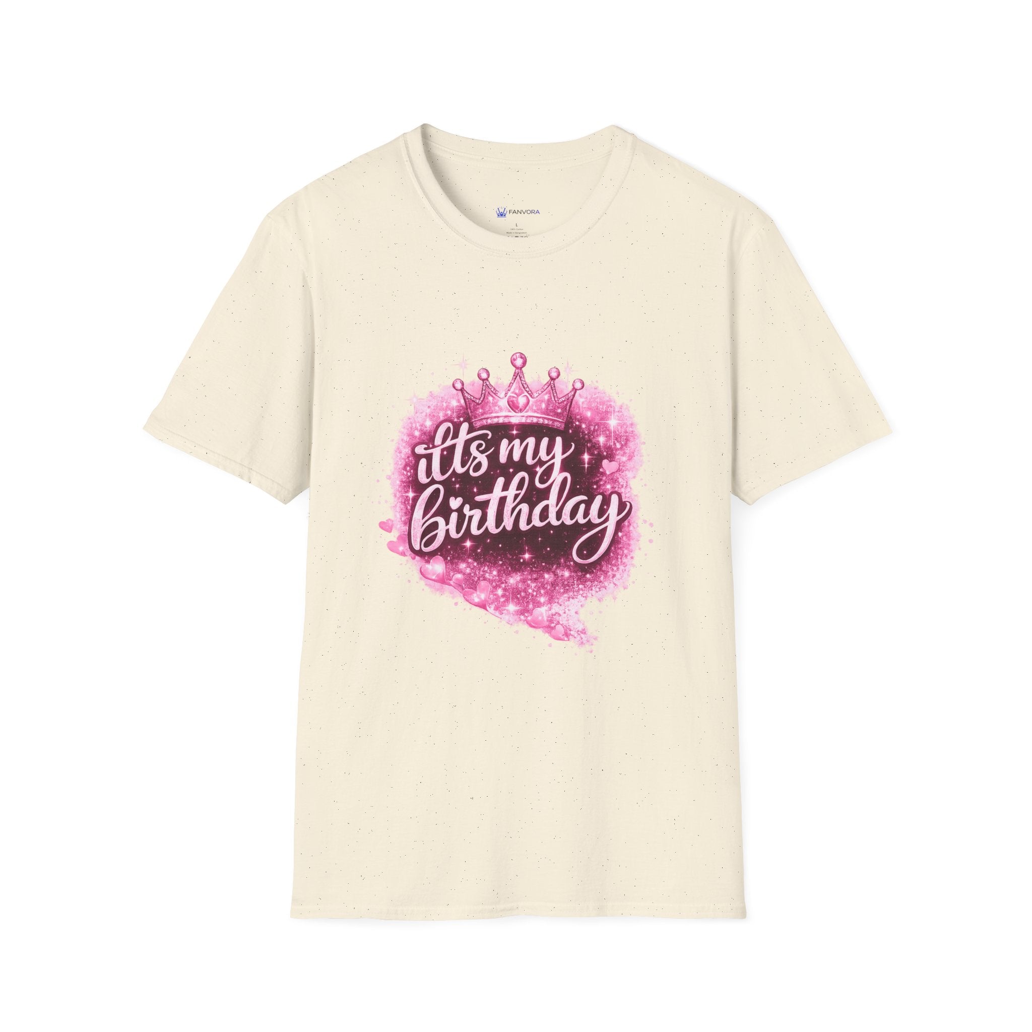 Birthday T-Shirt — “It's My Birthday” Pink Crown Celebration Tee