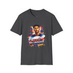 Portrait T-Shirt — Color Splash Football Player Graphic ("England legend")