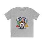 Kids Tee -  America Soccer Mascot & Landmarks