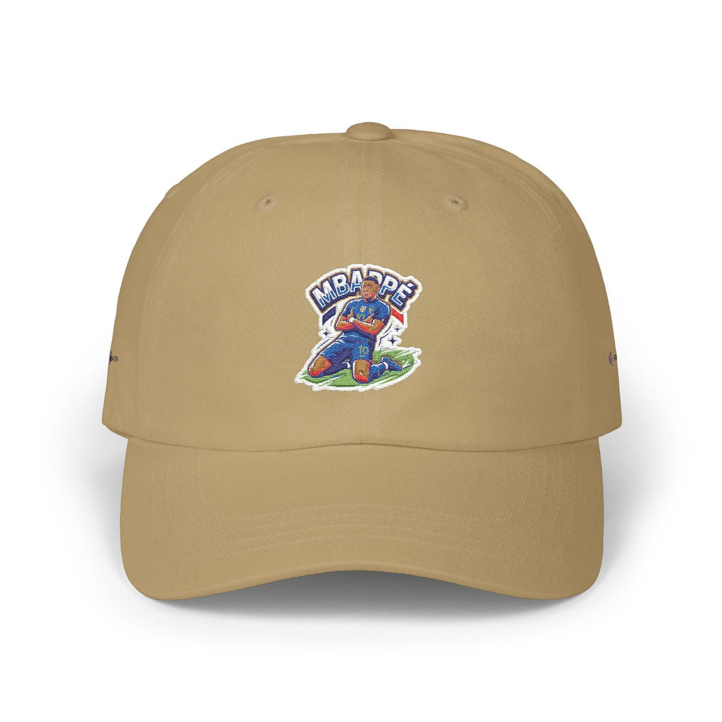 France #10 Rising Star Footballer Fan Cap — Dad Cap with Vintage Bear Graphic.