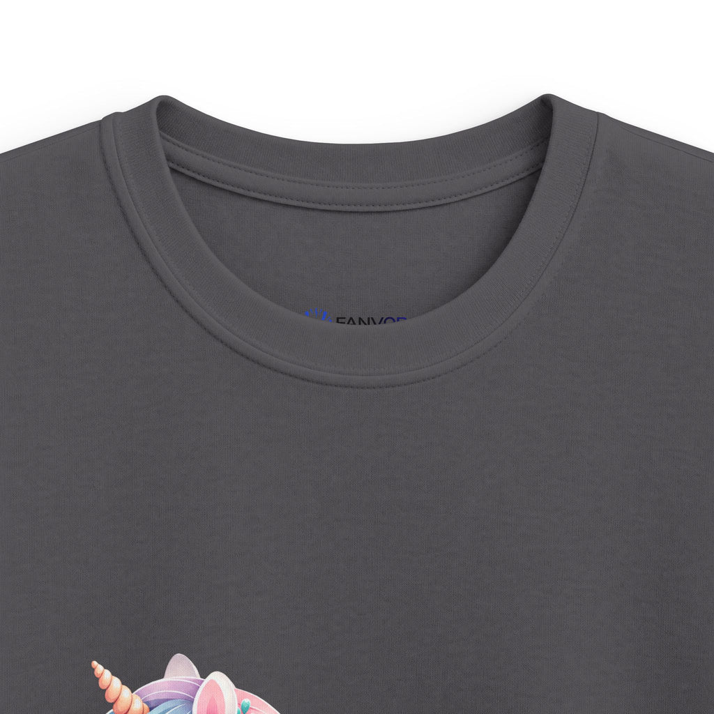 Kids Birthday Tee — Pastel Unicorn "Happy Birthday" Shirt for Girls