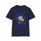 USA  Soccer T-Shirt — Eagle Mascot Graphic