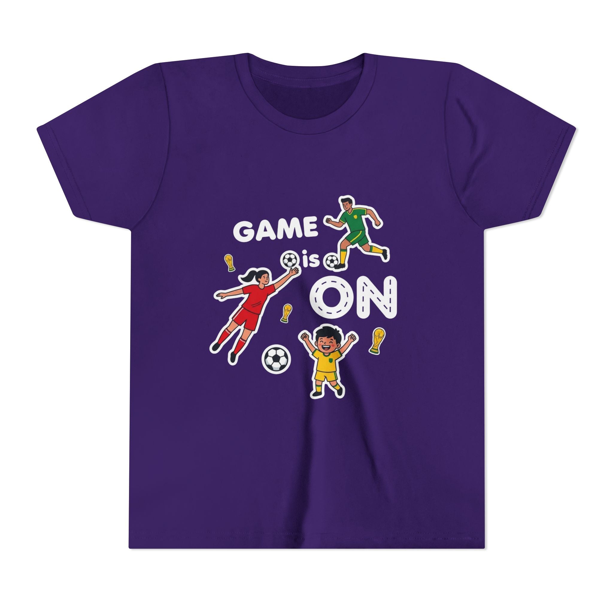 Kids Soccer Players T-Shirt 2026— Youth Football Team Tee