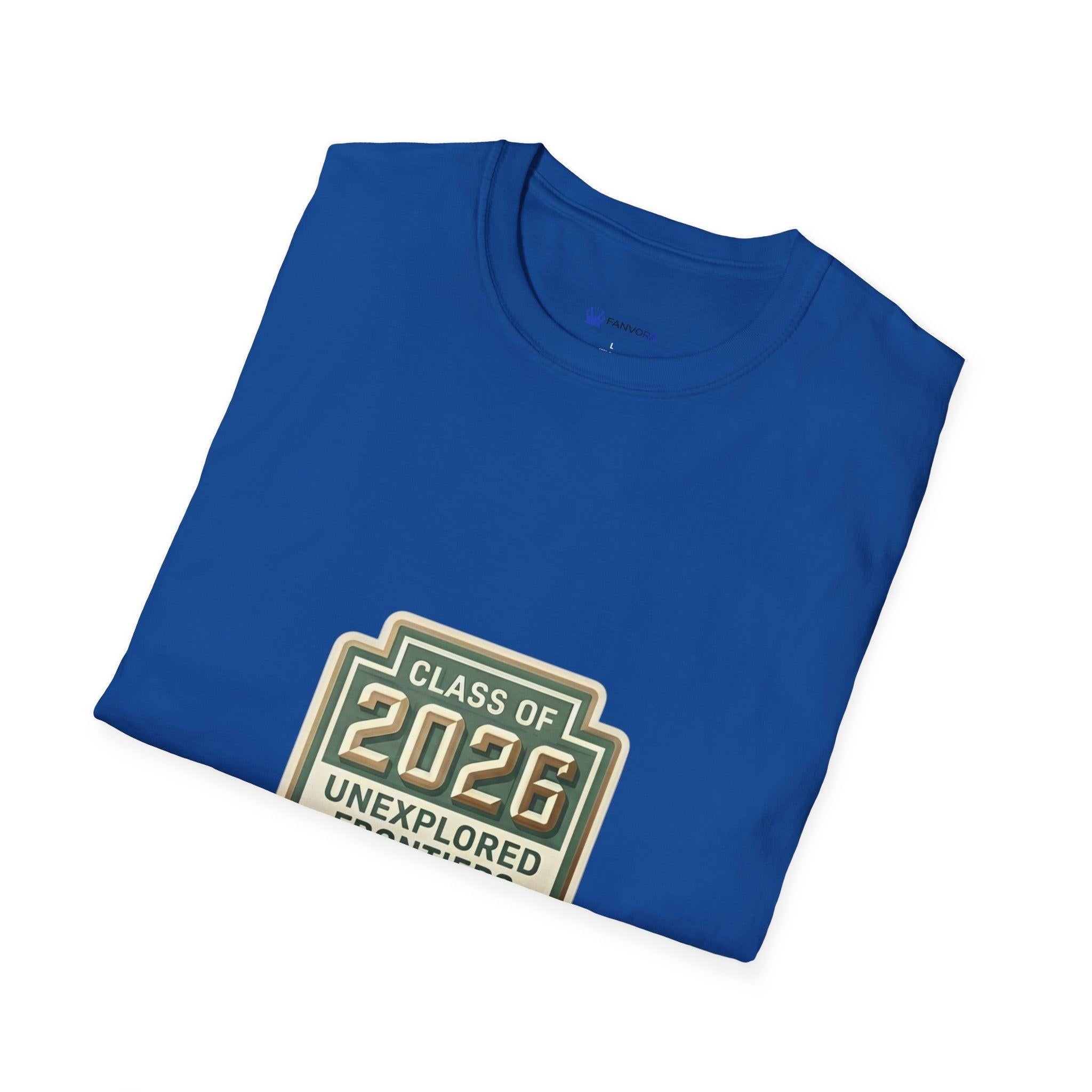 Class of 2026 'Unexplored Frontiers' Graduation T-Shirt.