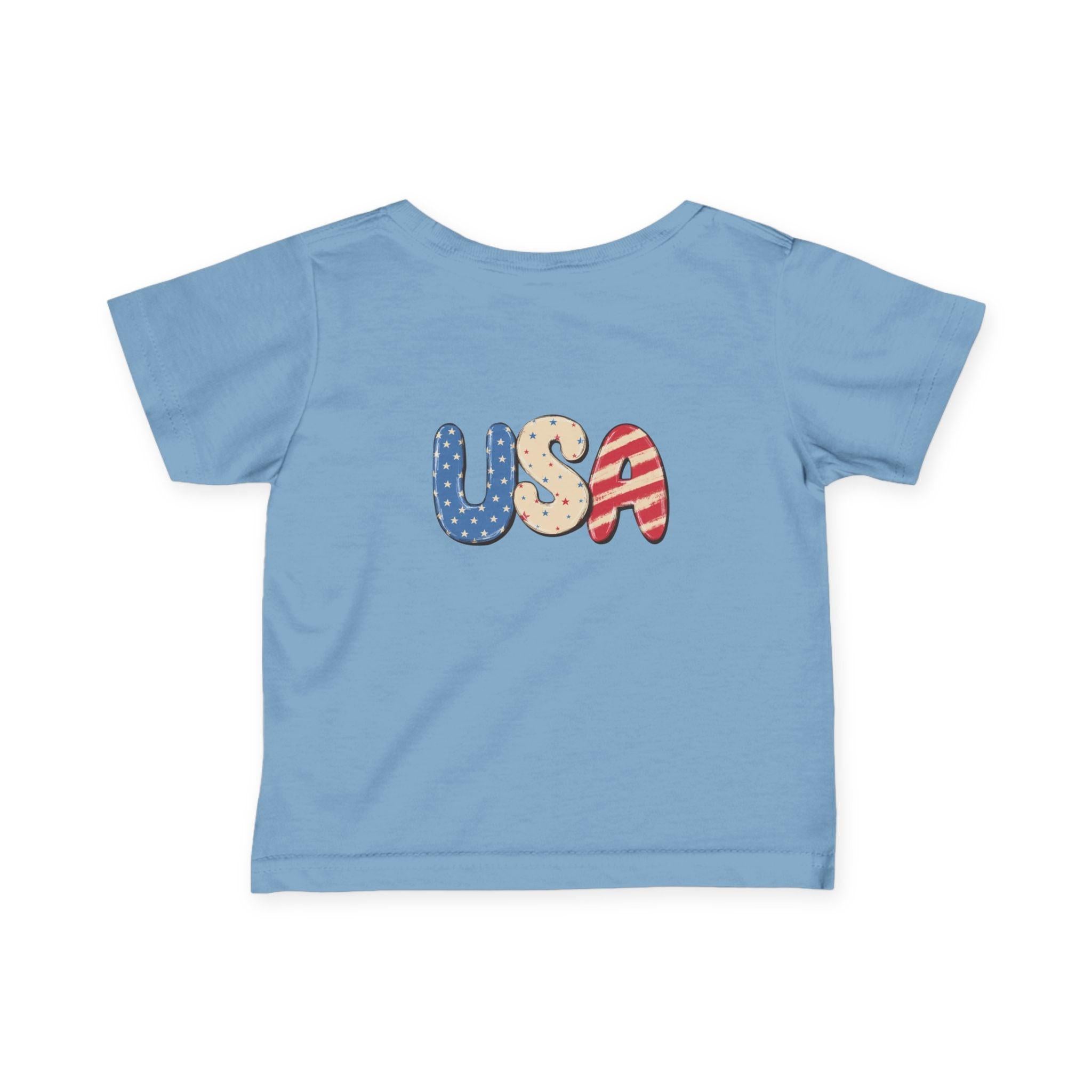 Infant 4th of July Tee — Cute USA Baby Patriotic Shirt.