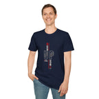 Never Give Up T-Shirt — Motivational Vertical 'Never Up' Graphic Tee