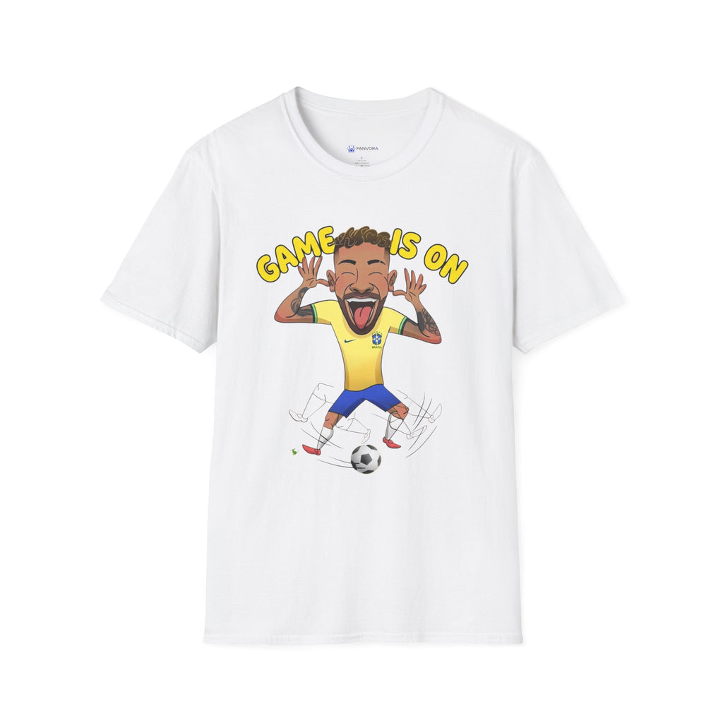 Soccer 'Game Is On' Graphic funny figure design  T‑Shirt