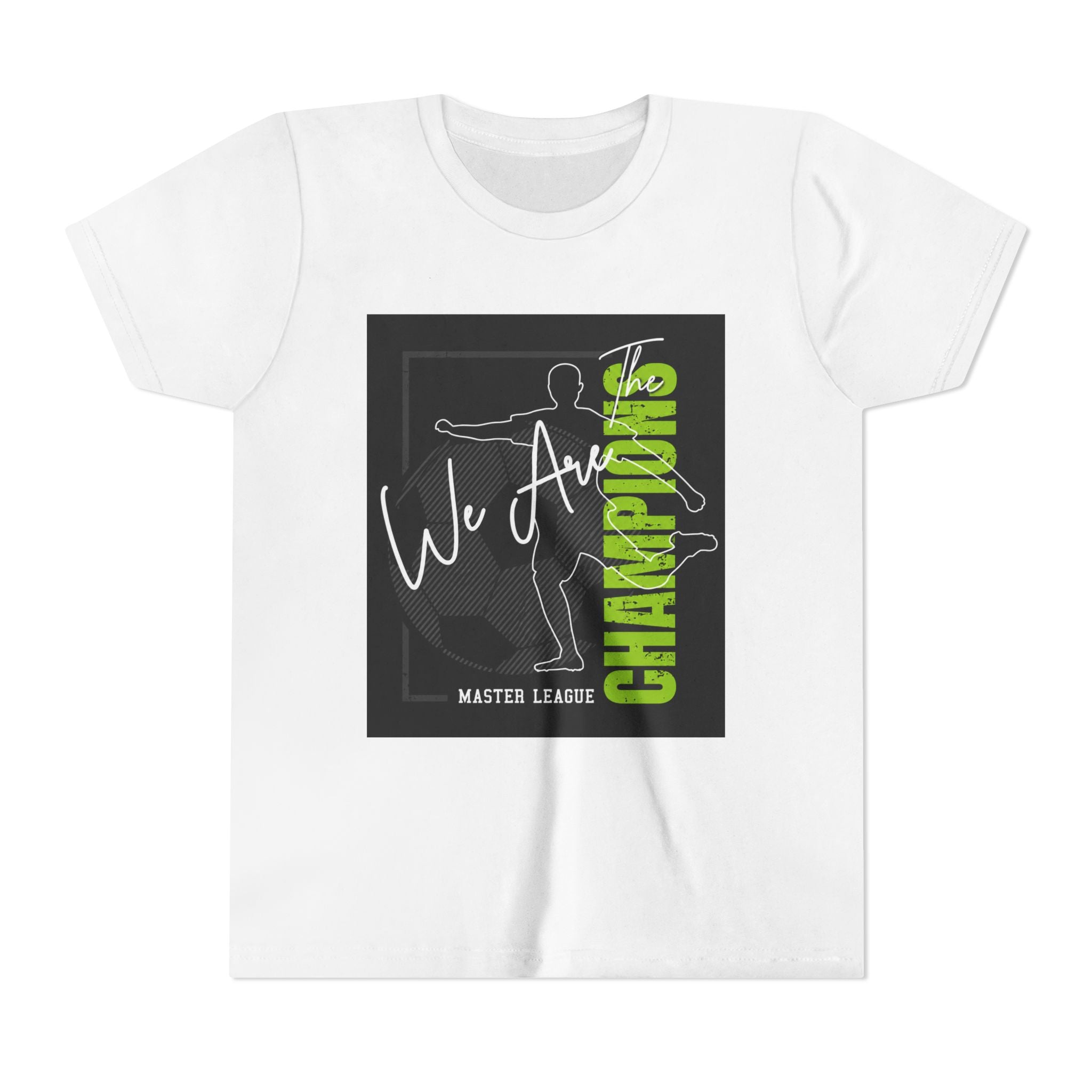 Youth Tee — "We Are Champions" Soccer Champion Graphic Shirt