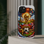 Soccer Magnetic Impact-Resistant Phone Case — FIFA Trophy Design