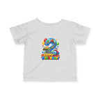 Toddler 2nd Birthday Tee – Colorful Balloon & Race Car "Happy Birthday" Shirt