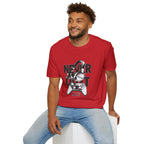 Gamer 'Never Quit' T-Shirt — Headphones & Controller Retro Gaming Tee