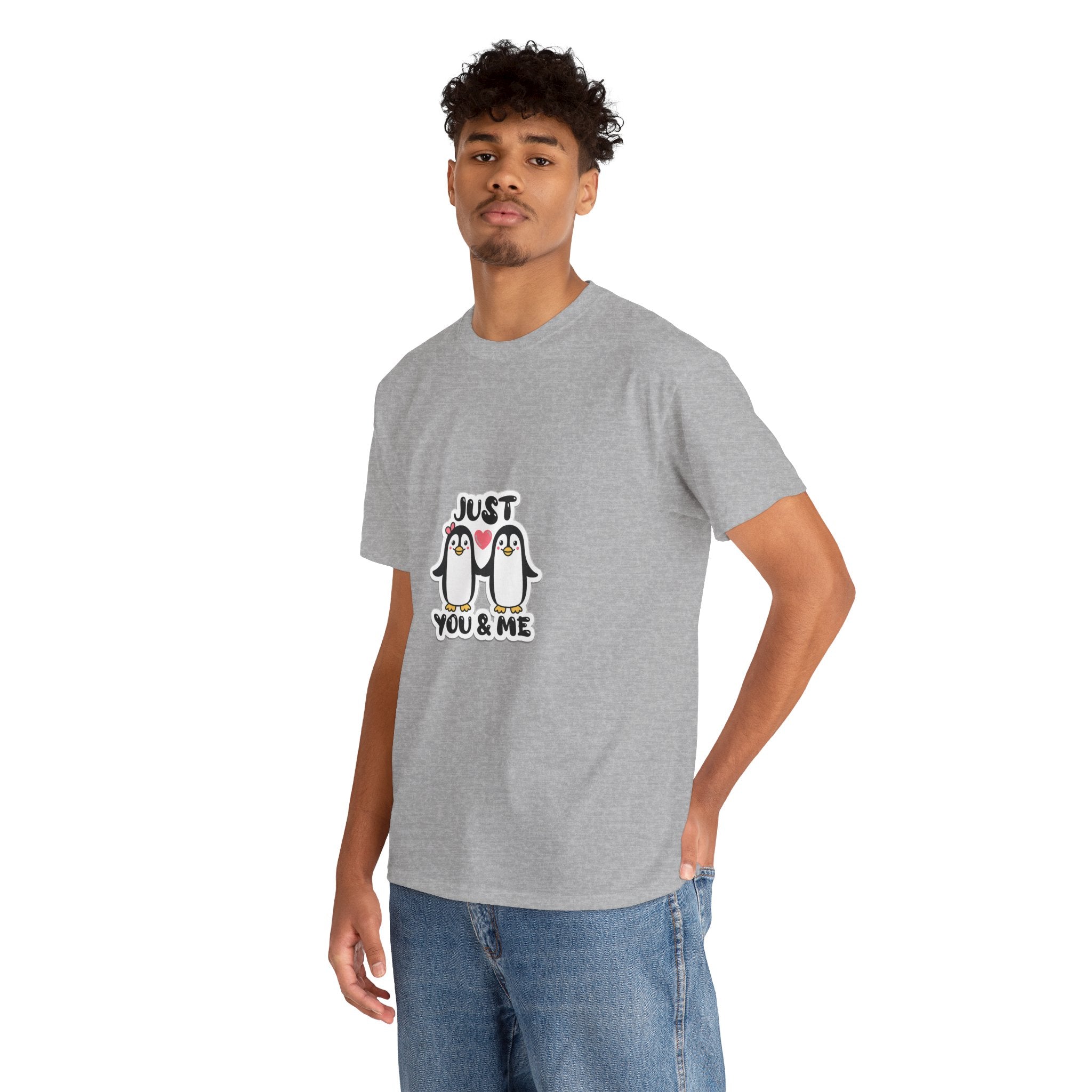 Just You & Me Penguin Tee — Cute Couples Graphic T-Shirt