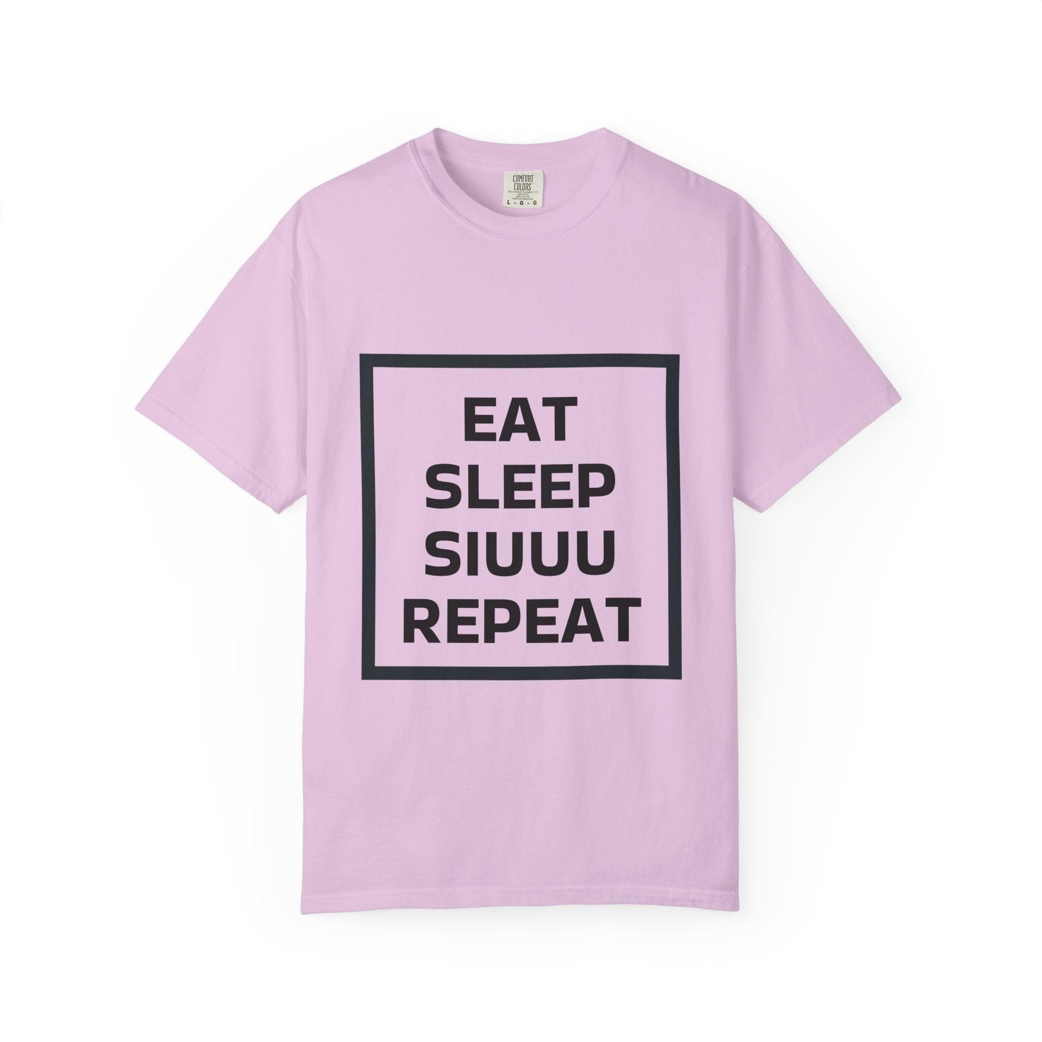 Unisex CR7 Fans Siuuu T-Shirt — Eat Sleep Siuuu Repeat Graphic Tee.