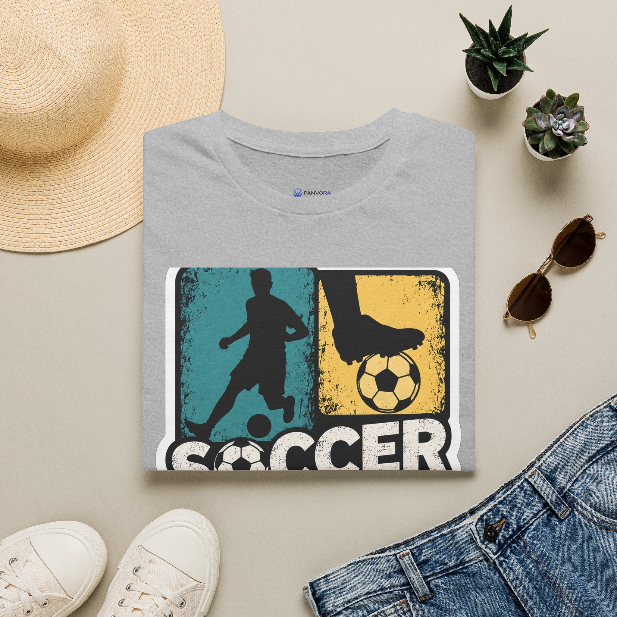 Soccer 2026 Retro colorful Graphic T-Shirt design.