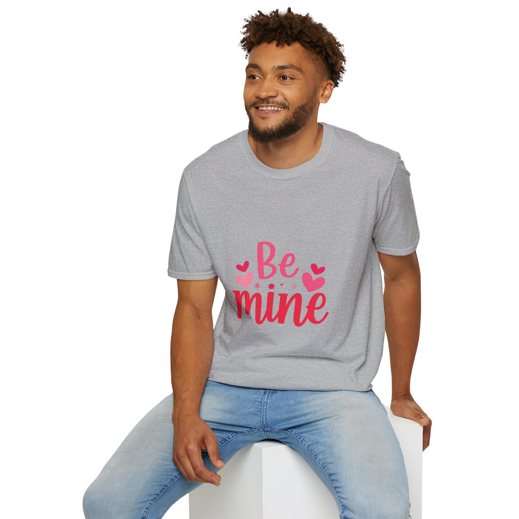 Valentine "Be Mine" T-Shirt — Cute Heart Graphic Tee for Women & Couples
