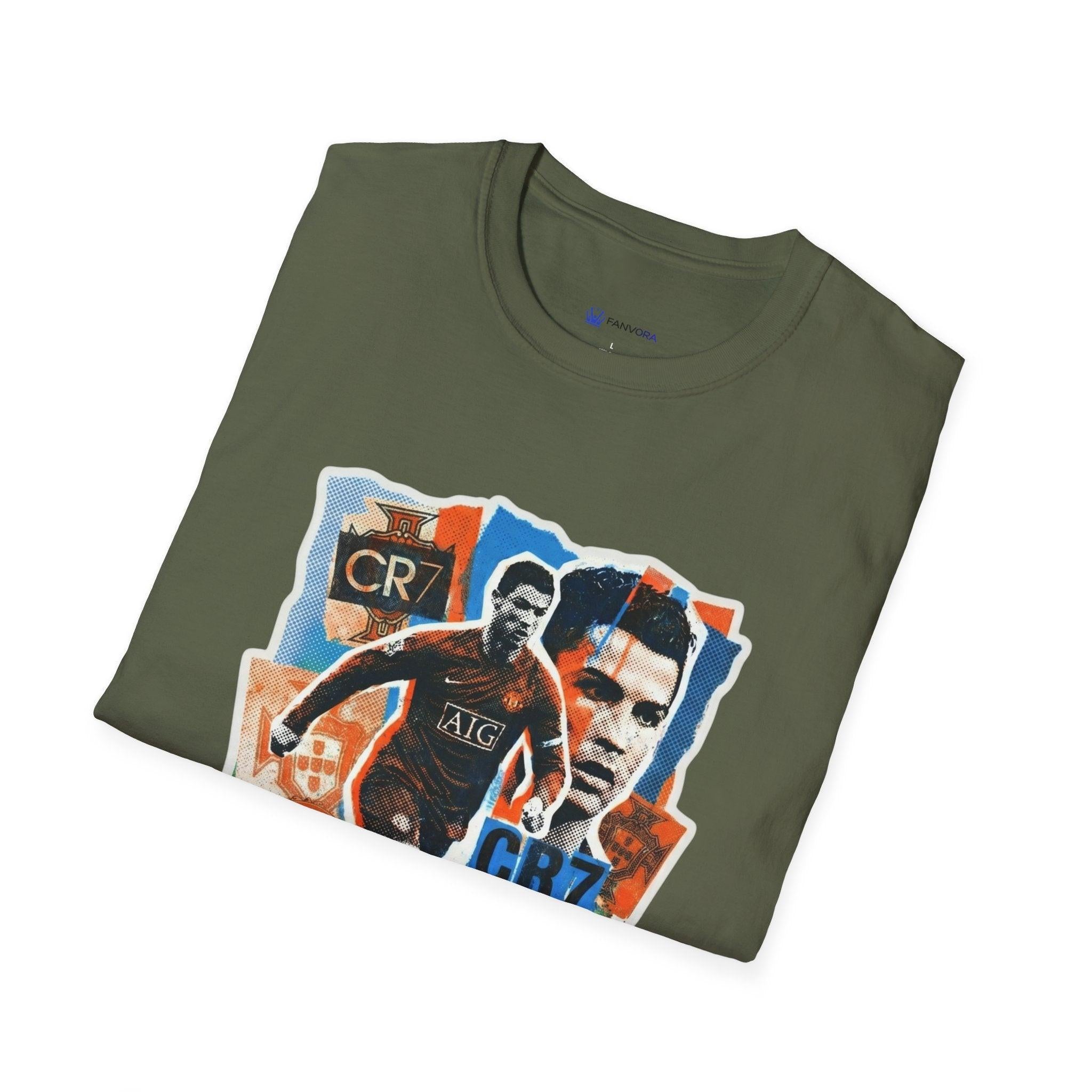 CR7 Soccer Graphic T-Shirt — Vintage Collage World Cup 2026 Fan Inspired.