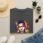 France legend Graphic T-Shirt — Vibrant Splash Portrait Soccer Fan Tee
