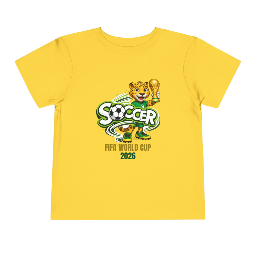 Soccer cup 2026 Toddler Soccer Tee — Cute Tiger Mascot Trophy Design