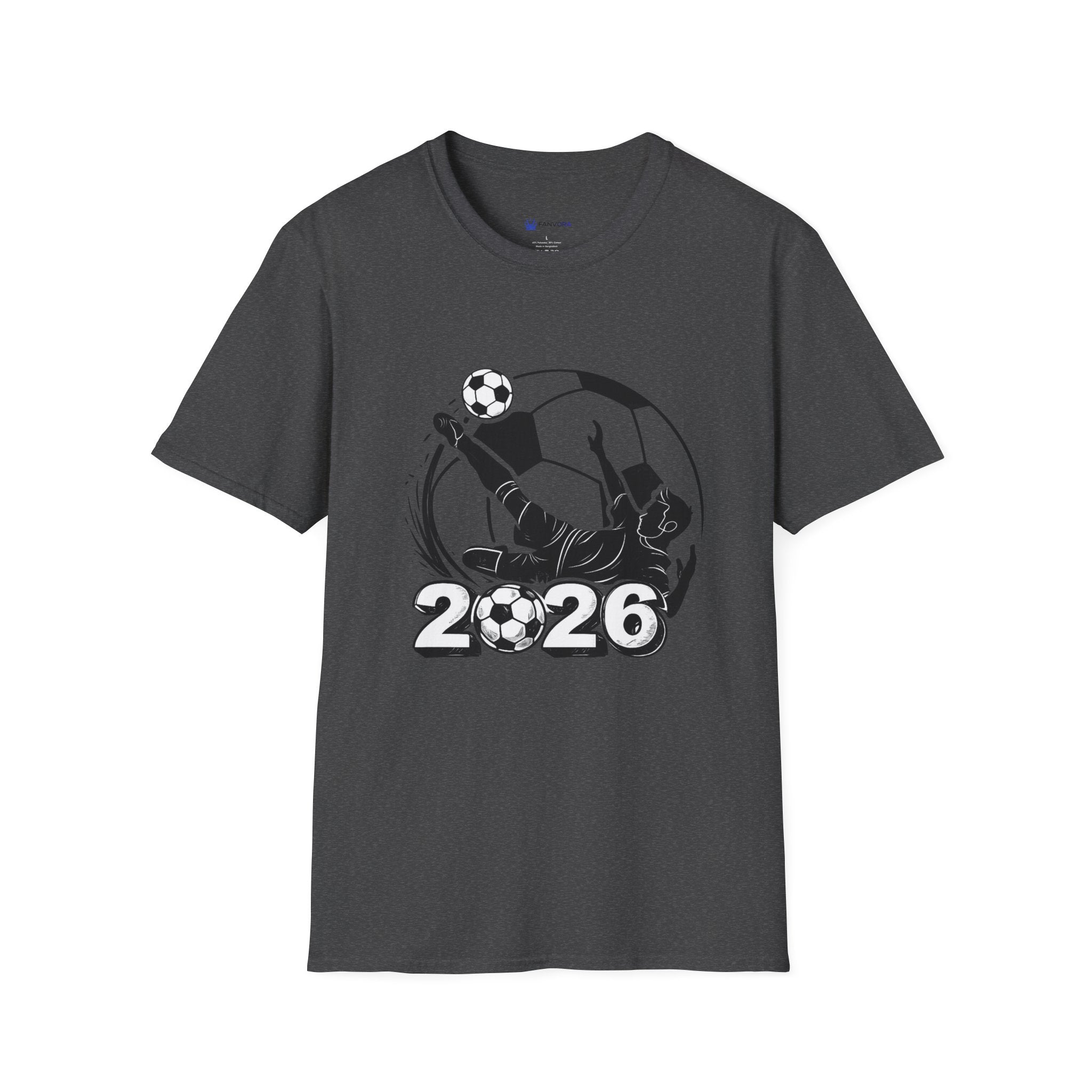 Soccer 2026 T-Shirt — Futbol Player Kick Graphic Tee