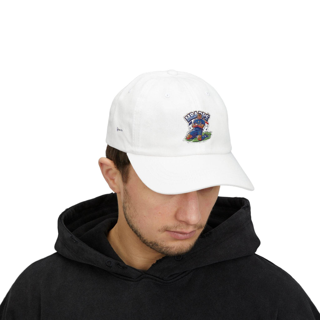 France #10 Rising Star Footballer Fan Cap — Dad Cap with Vintage Bear Graphic.