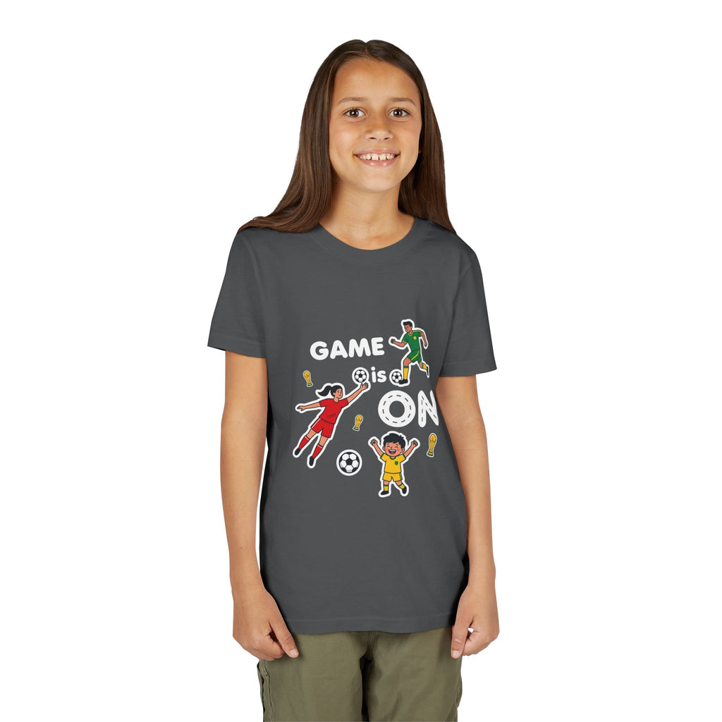 Kids Soccer Players T-Shirt 2026— Youth Football Team Tee
