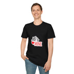 He's Mine T-Shirt — Couples Heart Graphic Tee