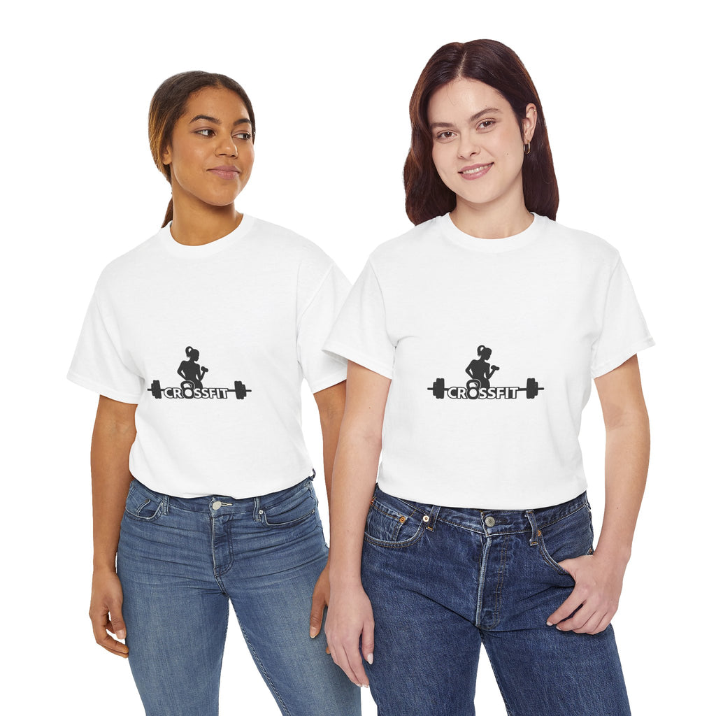CrossFit Weightlifter T-Shirt — Barbell Silhouette Gym Tee