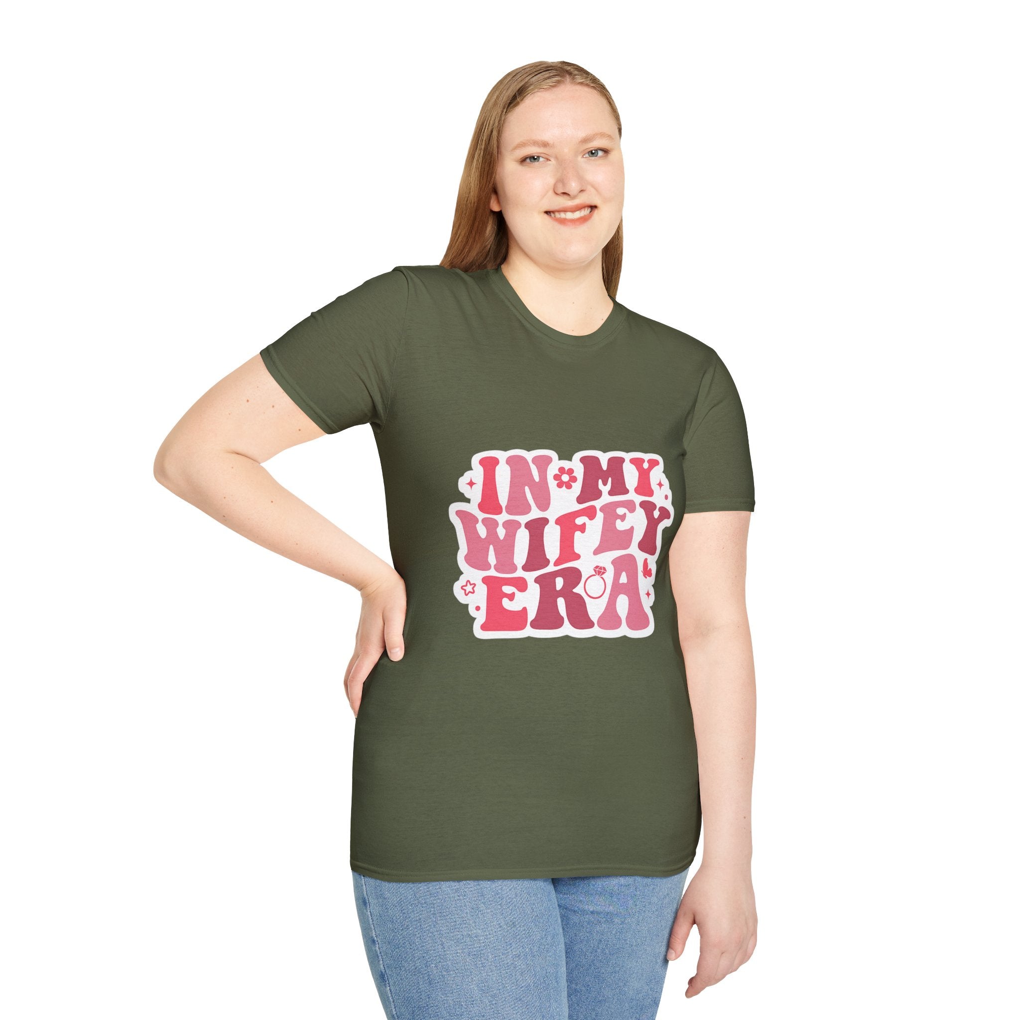 Wifey Era T-Shirt — 'In My Wifey Era' Retro Floral Graphic Tee