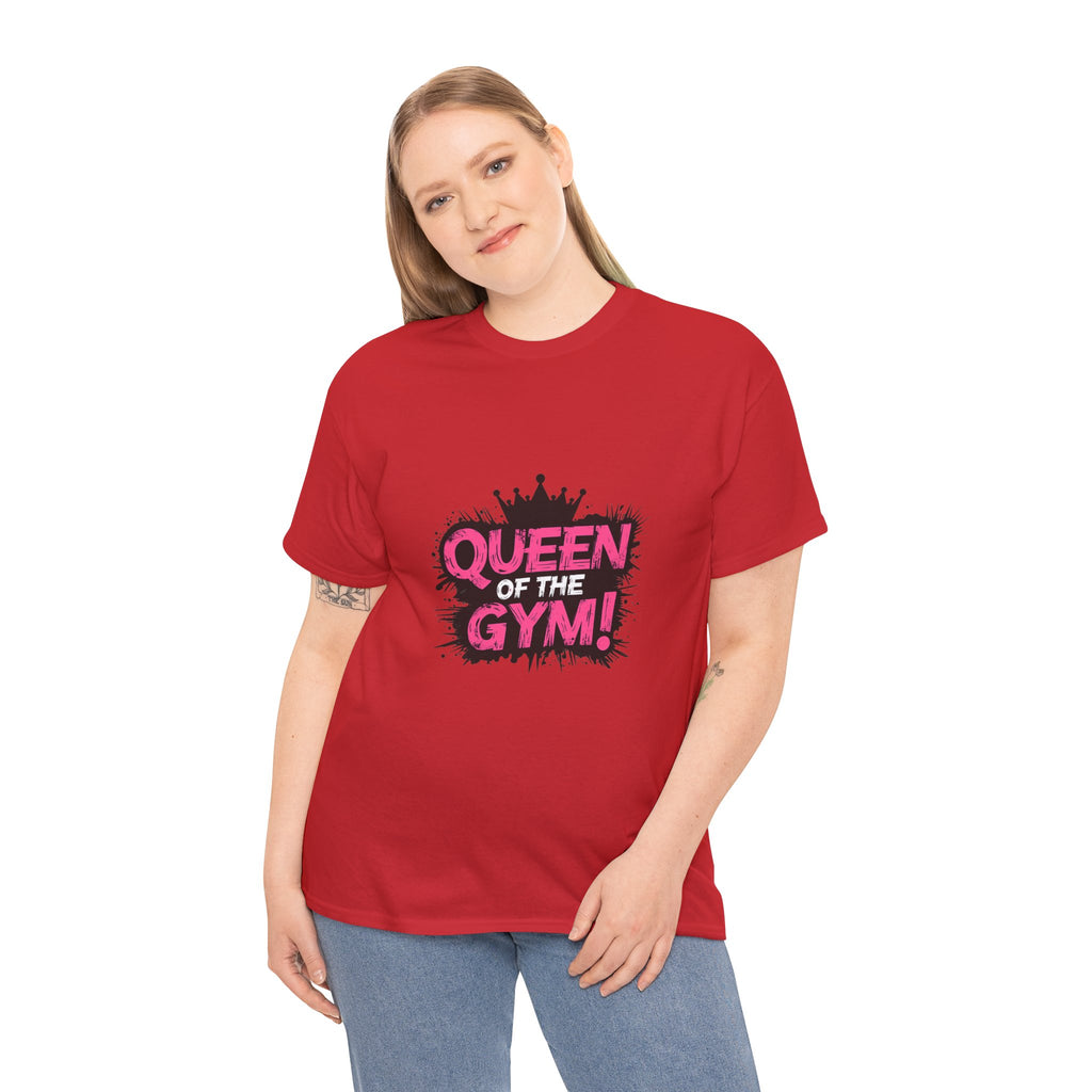 Queen of the Gym T-Shirt — Pink Crown Fitness Tee