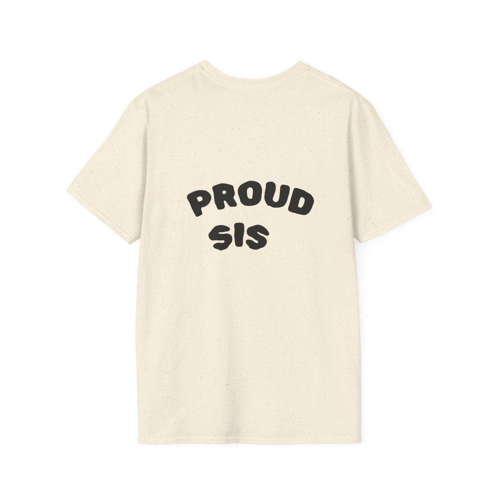 Graduation Day T-Shirt — "Proud Sis" Back Graphic.